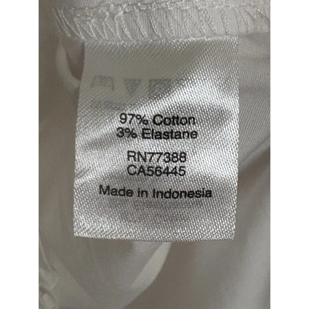 J.Crew Flutter Sleeve Top White Cotton Size XS Button Pocket